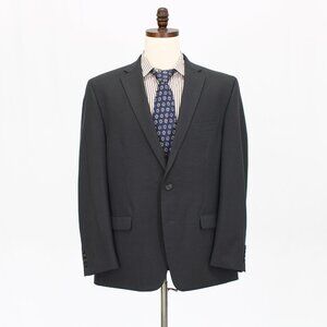 Chaps 46R Gray Solid 2-Button Sport Coat Blazer Jacket P489